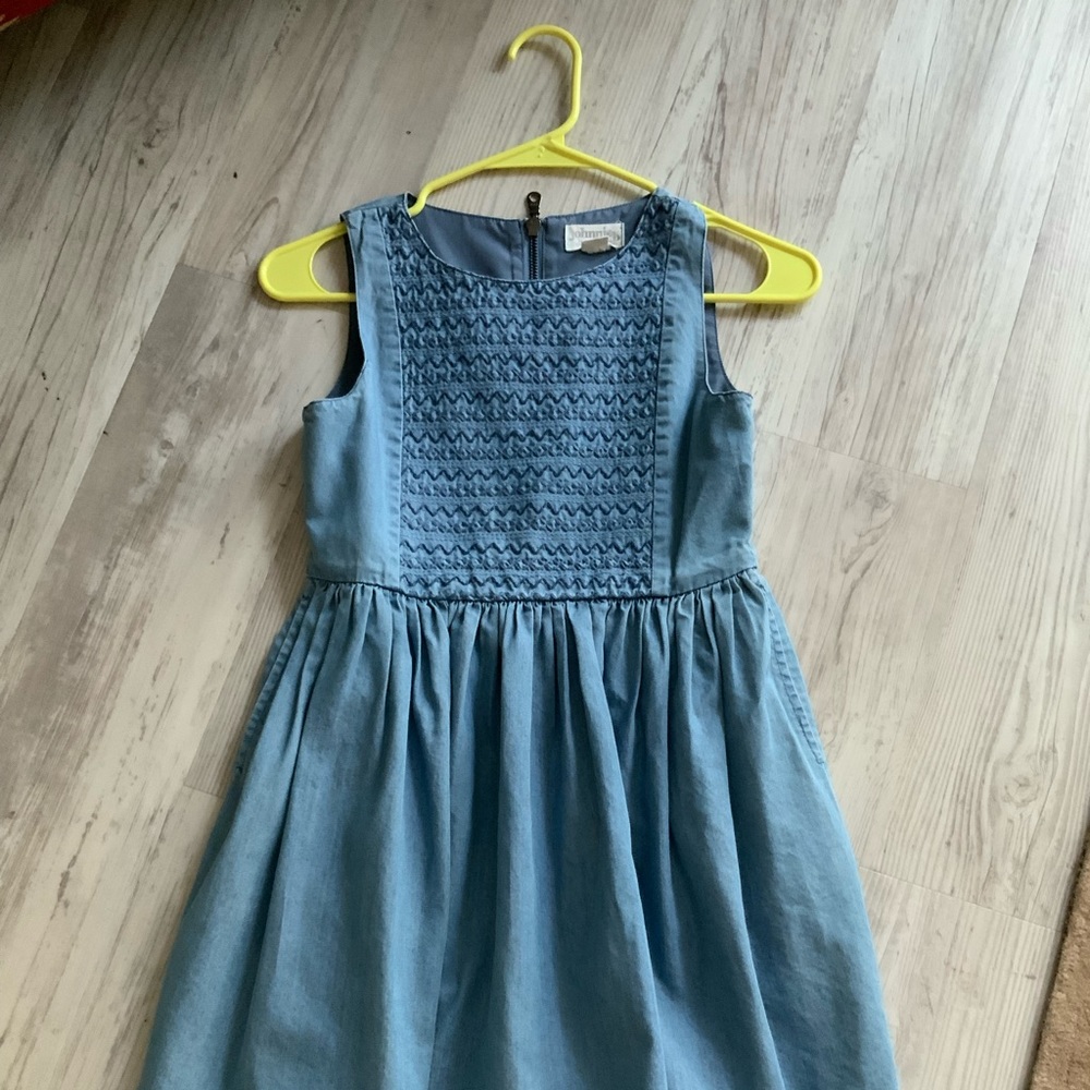 Johnnie B Girls Denim Sleeveless Dress 12